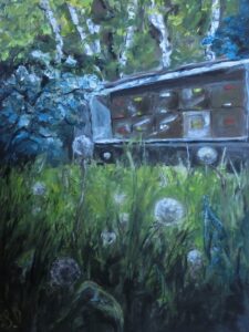 Bienenwagen 2013 Acryl 78x61cm