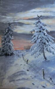 Böhmischer Steig 2013 Acryl 79x55cm