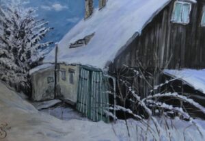 Böhmisches Haus 2014 Acryl 767x76cm