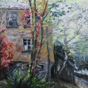 Haus am Klosterbergweg 2013 Acryl 64x64cm