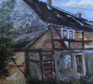 Haus des Kirchendieners 2013 Acryl 62x59cm