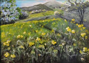 Rapsblüte zu Schmölln 2013 Acryl 78x58cm