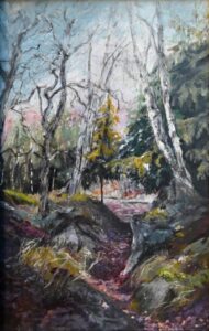 Spätherbst am Preissler 2013 Acryl 77x51cm