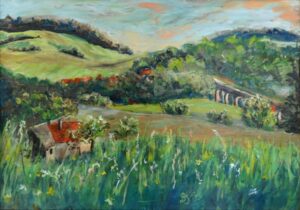 Ziegelberg Putzkau 2013 Acryl 79x57cm