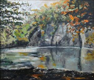 Zwillingsbrüche 2013 Acryl 64x58cm