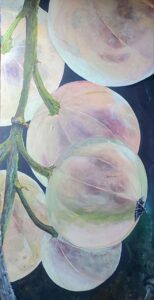 Demeters Gescchenk II, Acryl 2025 177x80cm