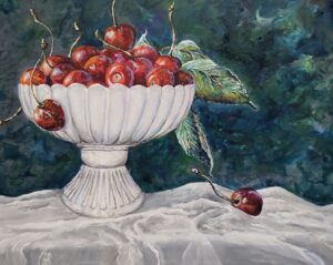 Kirschen für Carolin 2026 Acryl 60x80cm